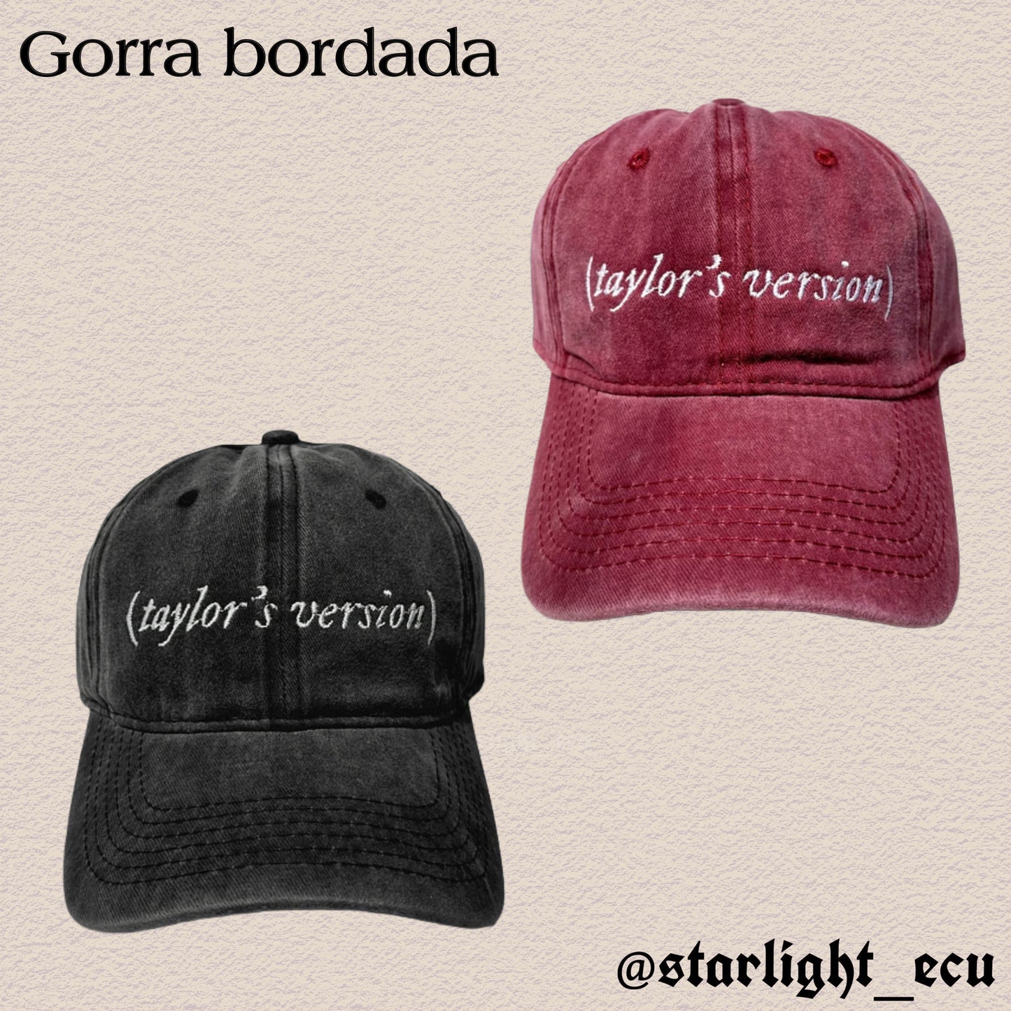 Gorra bordada Taylor’s Version