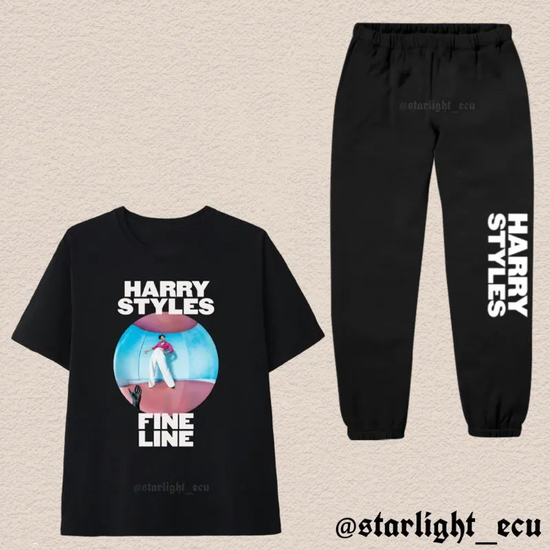 Camiseta harry fine line + pantalón harry styles