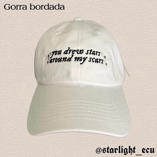 Gorra bordada you drew stars around my scars