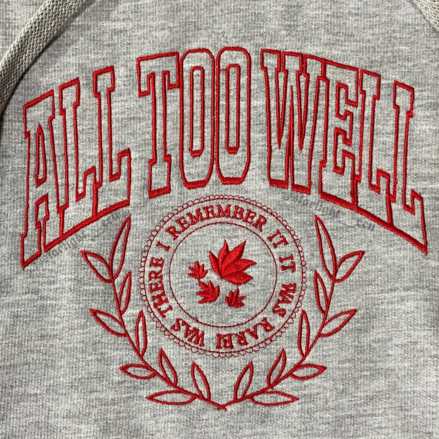 Hoodie bordado all too well