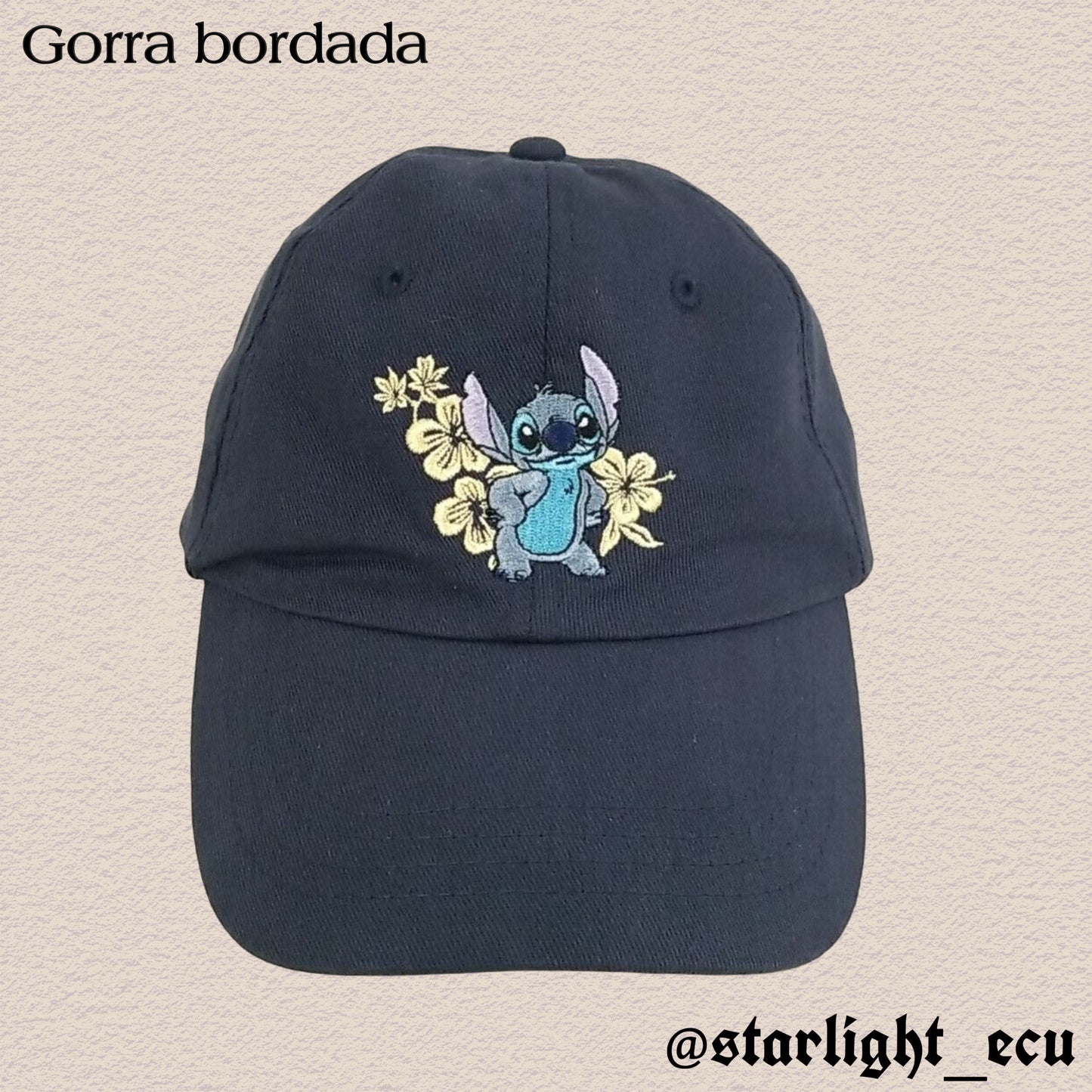 Gorra bordada stitch