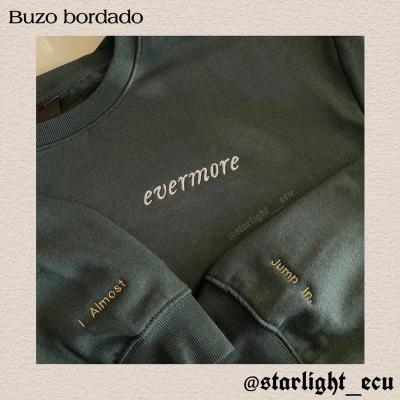 Buzo bordado evermore
