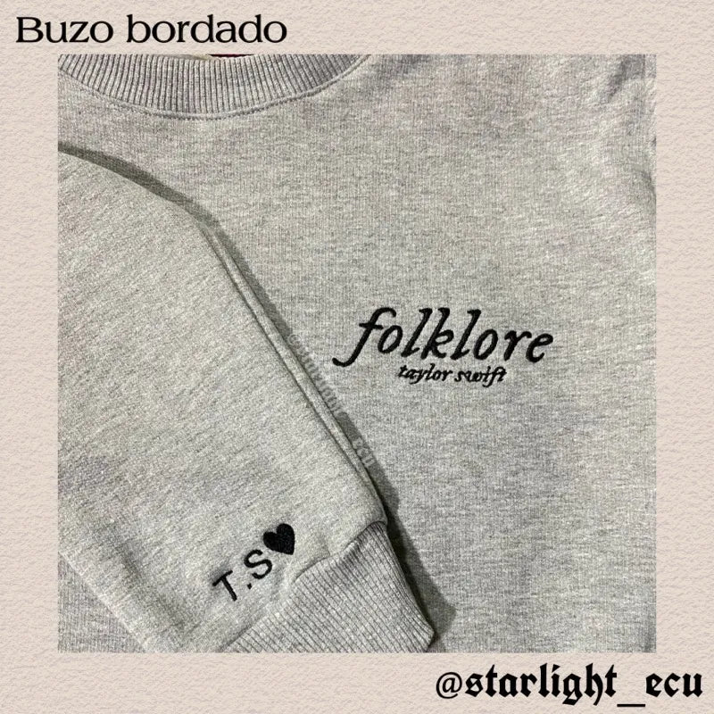 Buzo bordado folklore