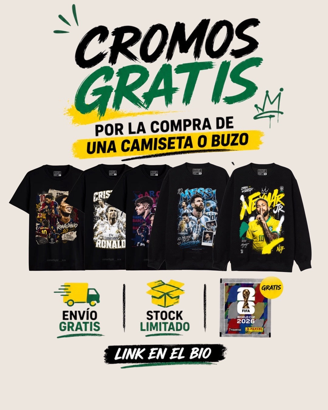 1 Sobre de cromos GRATIS
