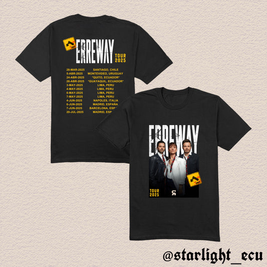 Camiseta erreway tour dates 2025