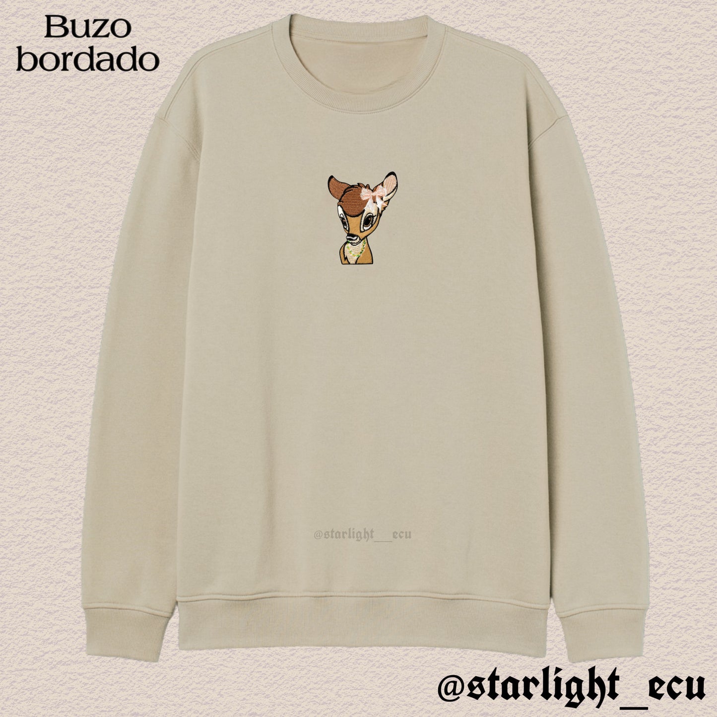 Buzo bordado Bambi