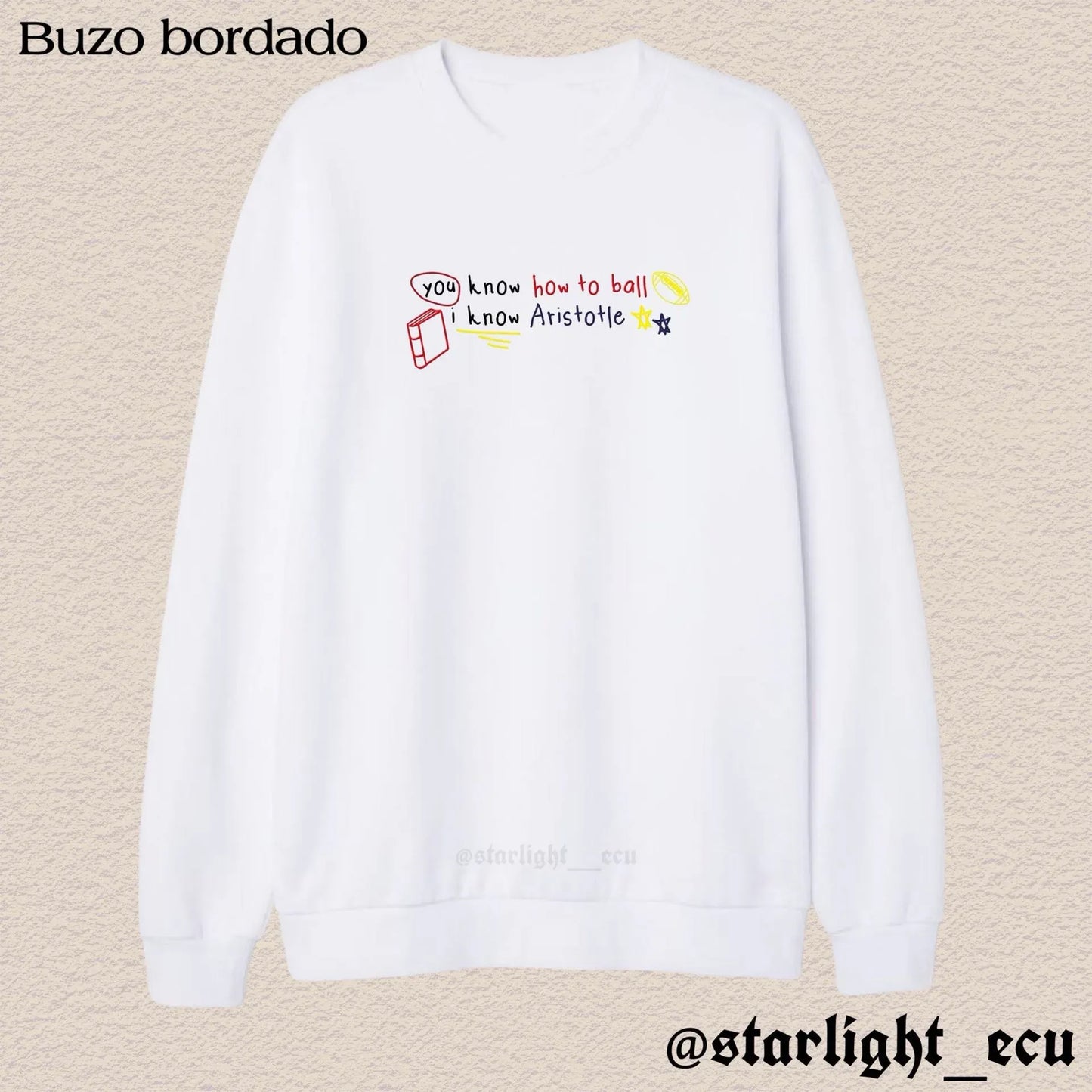 Buzo bordado so high school ttpd