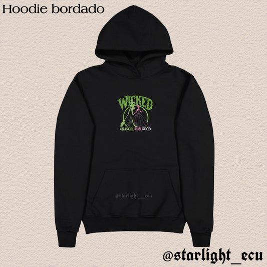 Hoodie bordado Elphaba & Glinda wicked
