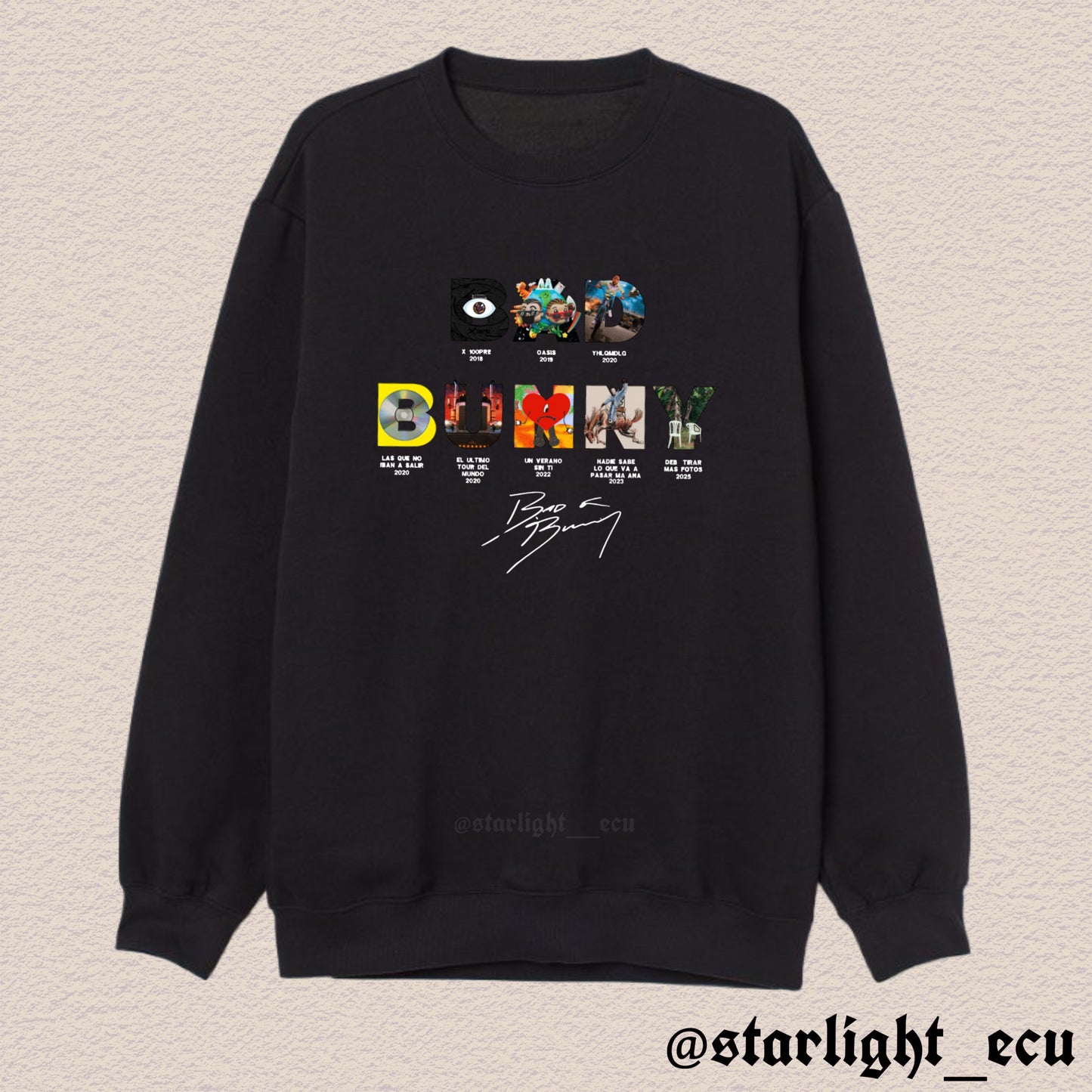 Hoodie bad bunny álbumes