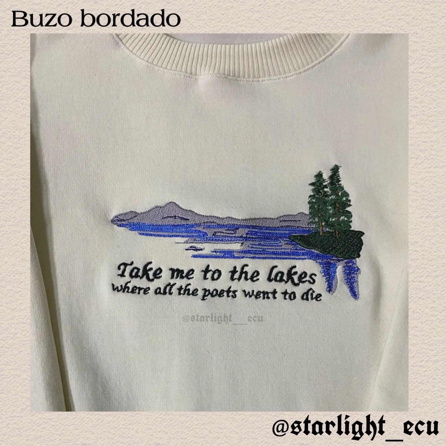 Buzo bordado the lakes