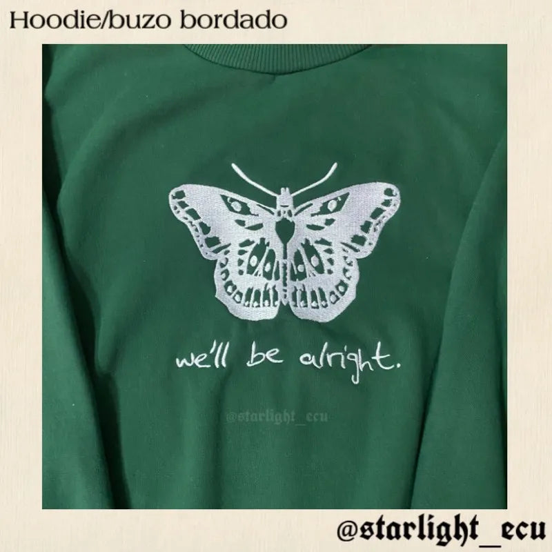 Buzo bordado harry we’ll be alright