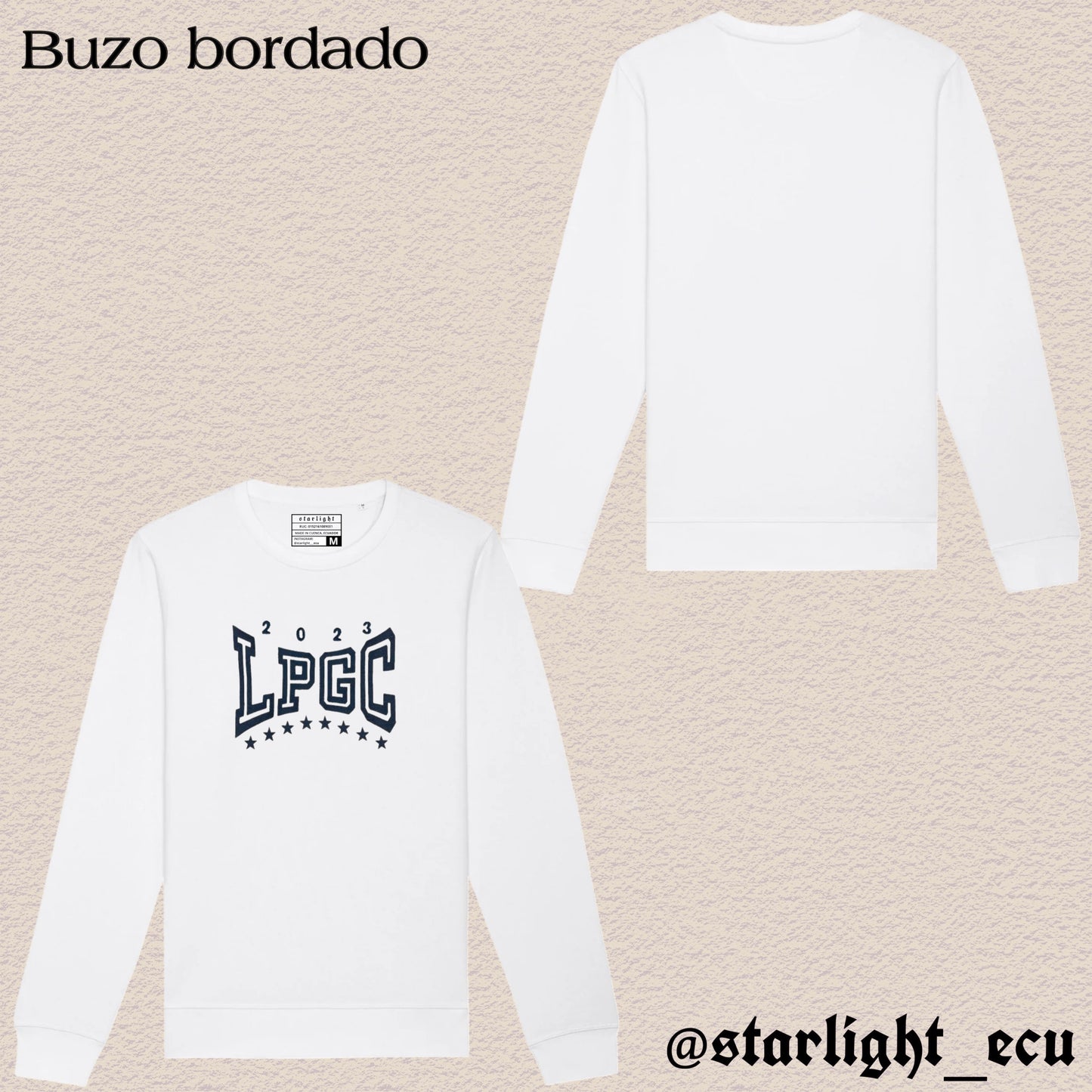 Buzo bordado LPGC Quevedo