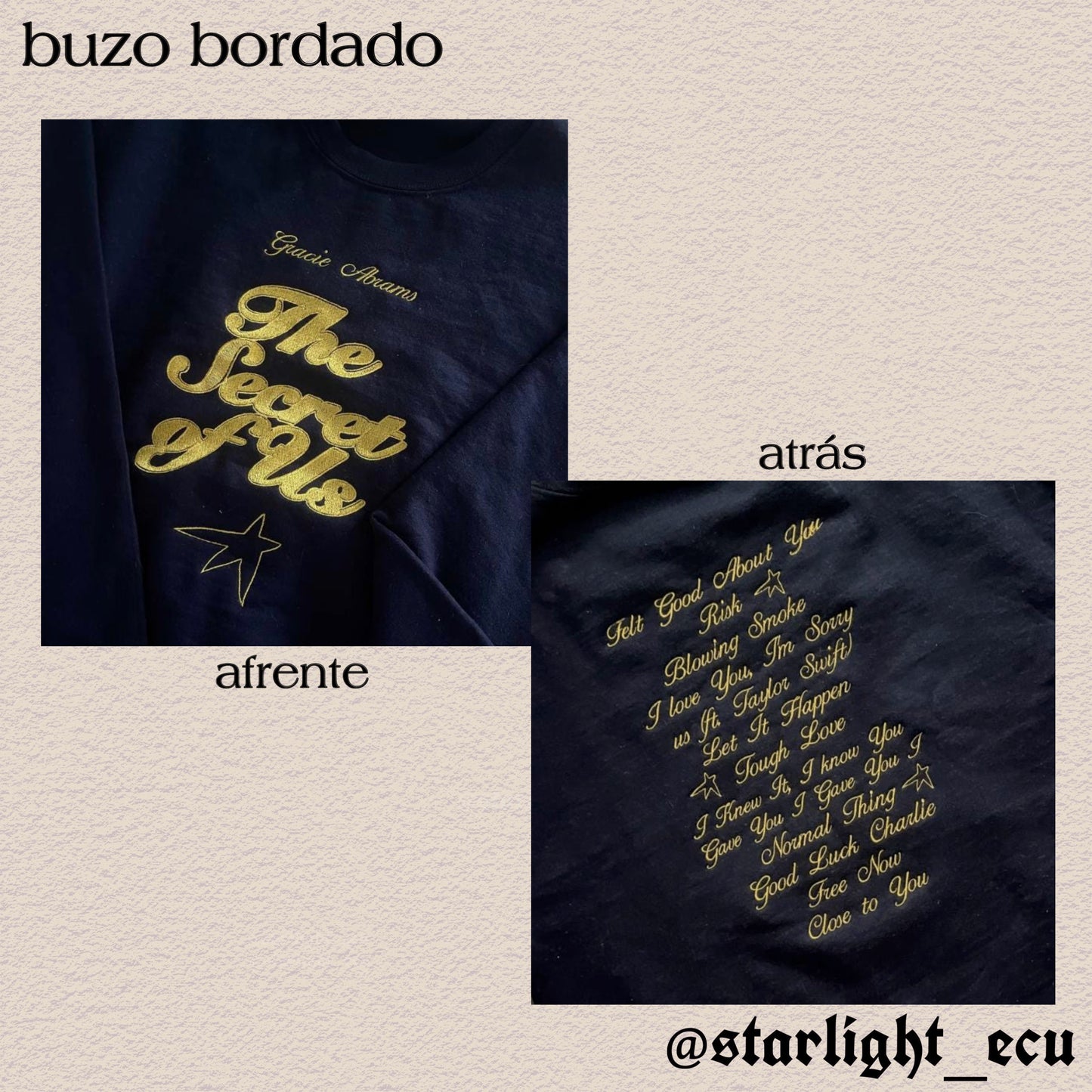 Buzo the secret of us Gracie Abrams