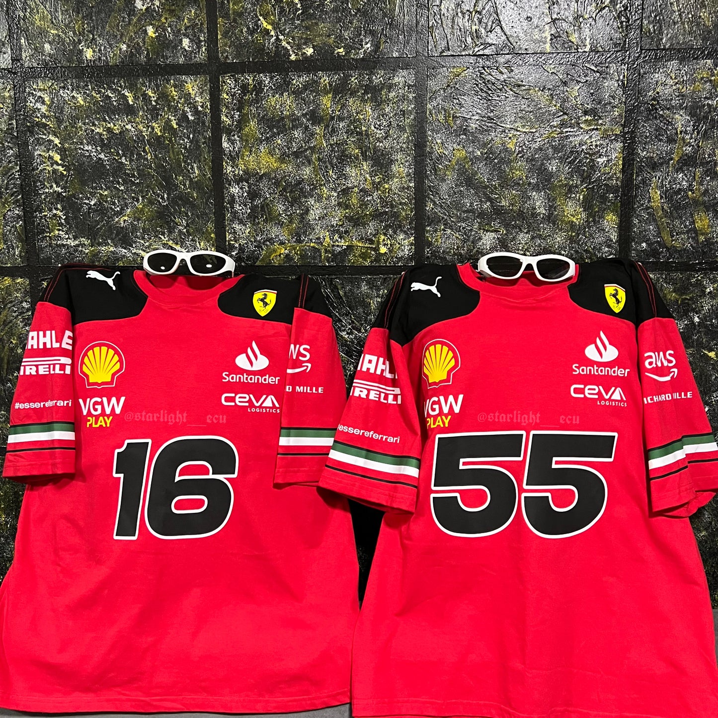 Camiseta Leclerc/Sainz