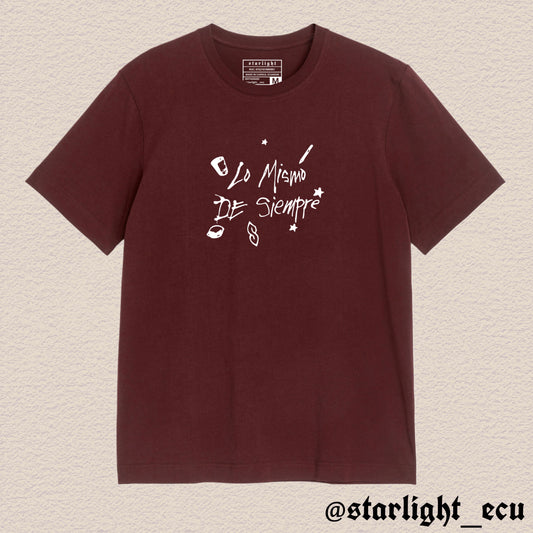 Camiseta lo mismo de siempre mora