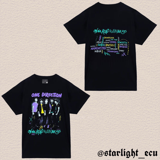 Camiseta on the road again tour 2015 one direction