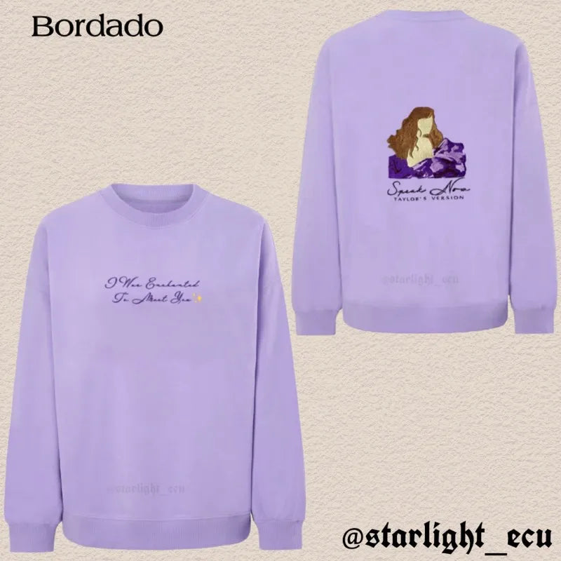 Buzo bordado I was enchanted to meet you