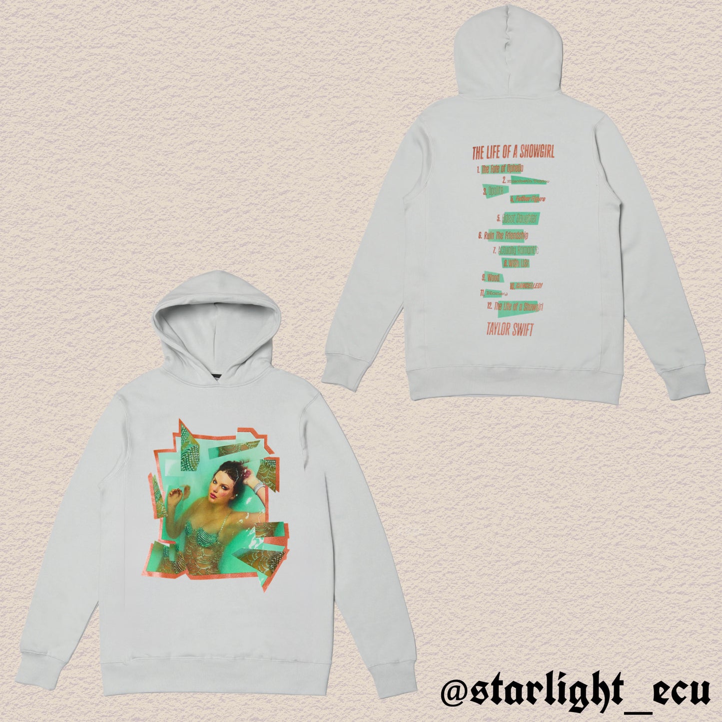 Hoodie sin bolsillo the life of a showgirl track list