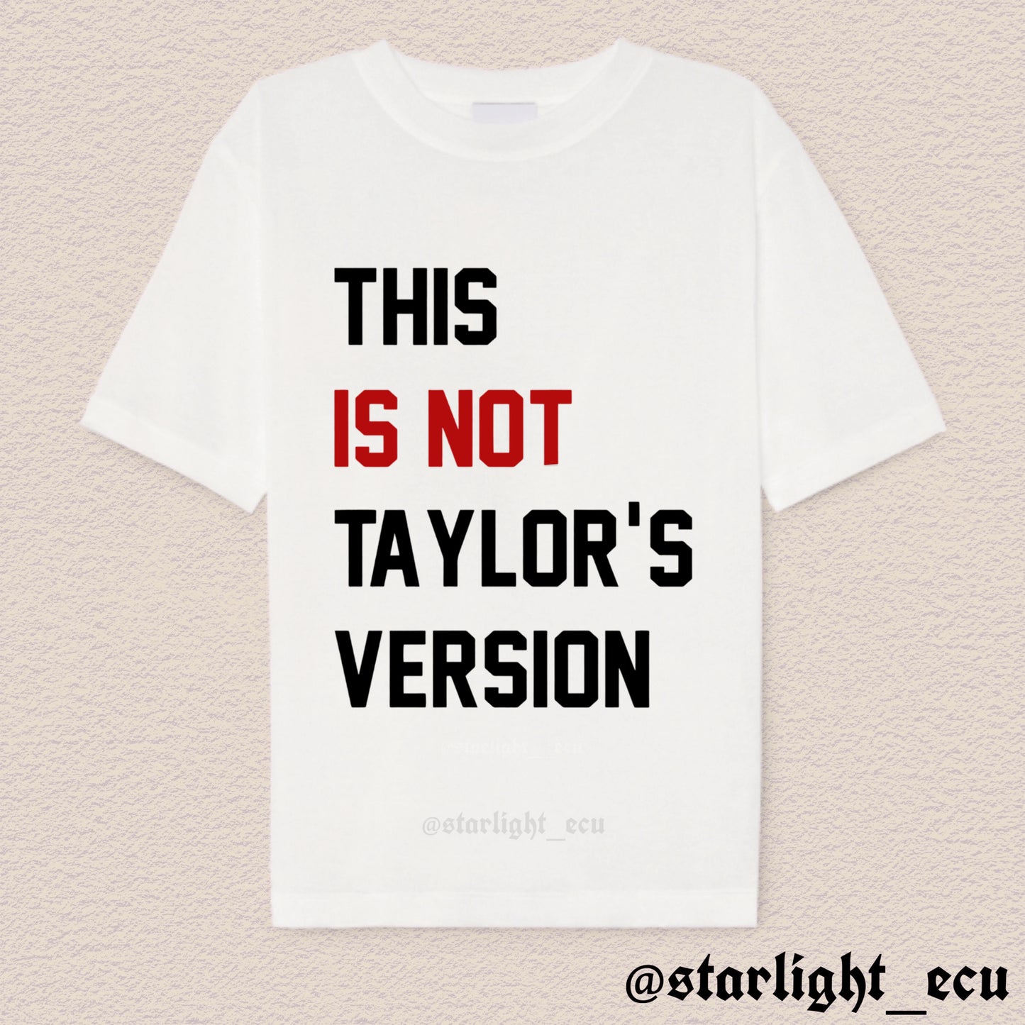 Camiseta this is not Taylor’s version