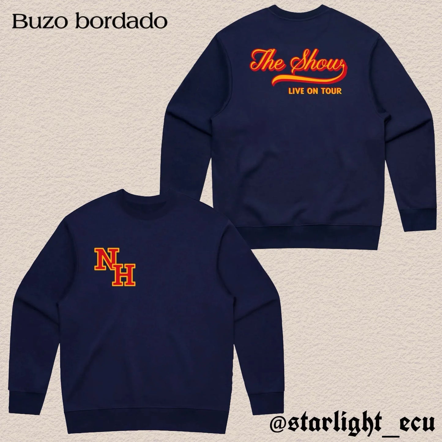 Buzo bordado niall the show