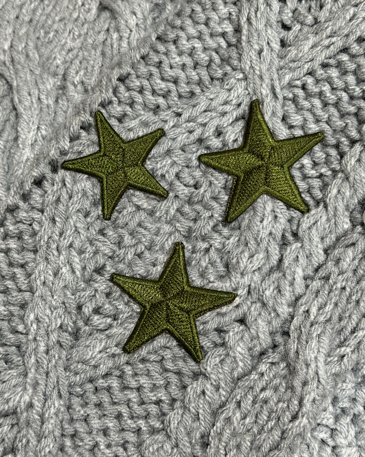 Cardigan gris con verde TS