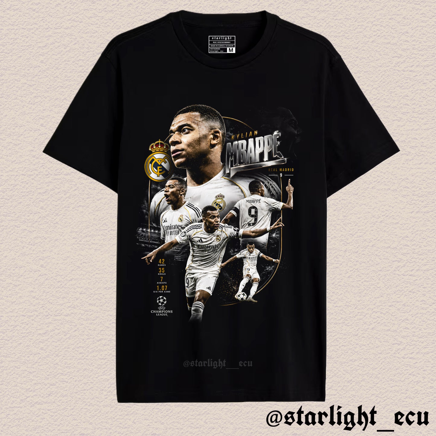 Camiseta Mbappe Real Madrid 9