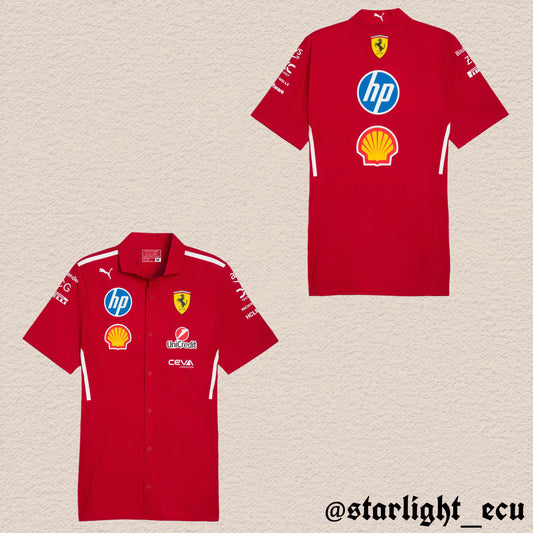 Camisa manga corta ferrari 2025
