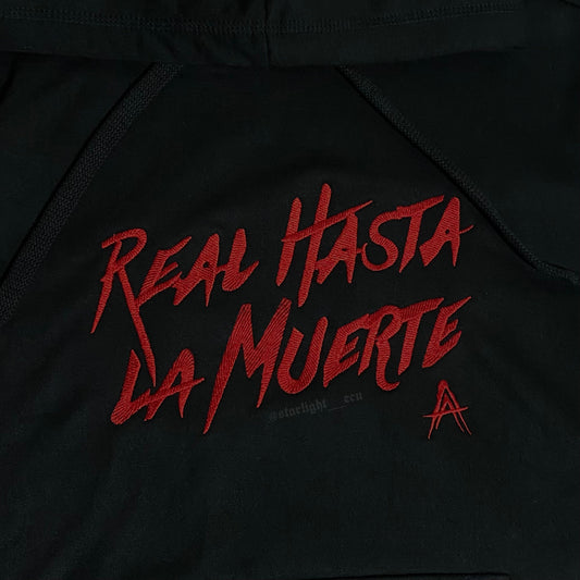 Hoodie bordado real hasta la muerte