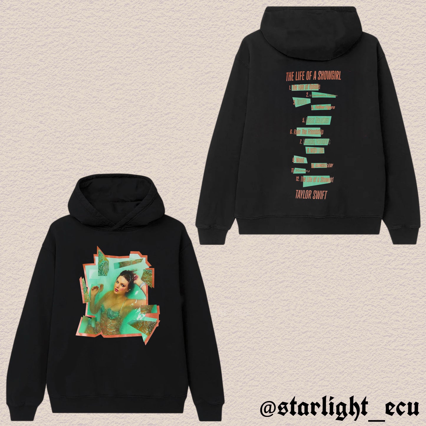 Buzo/Hoodie sin bolsillo the life of a showgirl track list