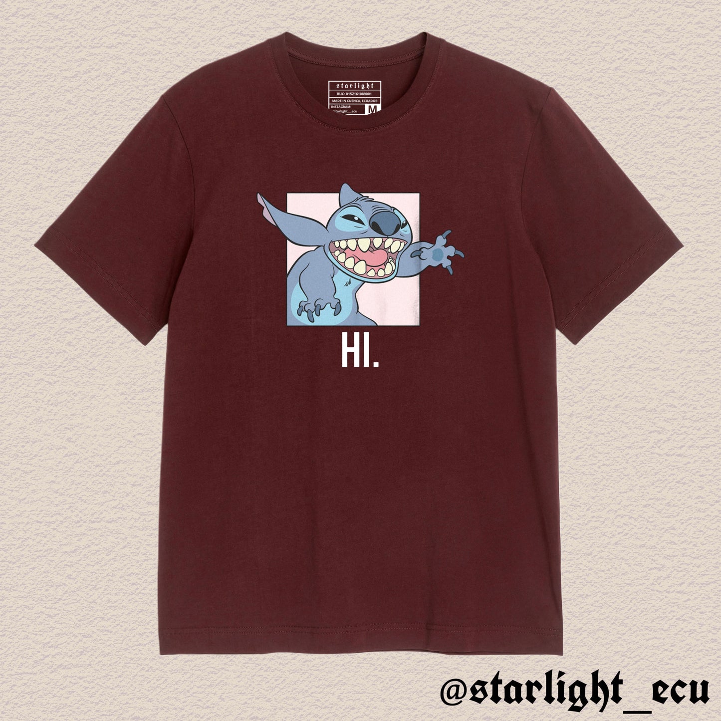 Camiseta hi stitch