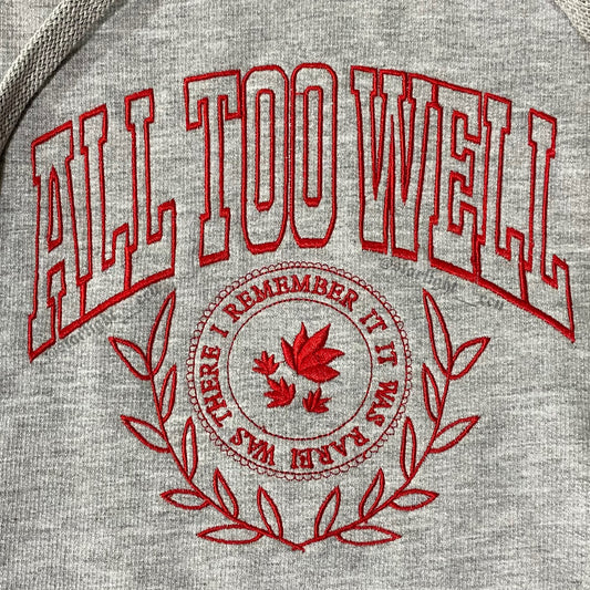 Hoodie bordado all too well