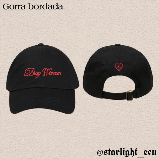 Gorra bordada busy woman
