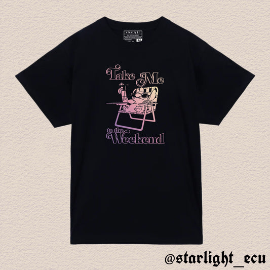 Camiseta take me to the weekend stitch