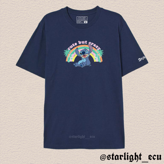 Camiseta cute but crazy stitch