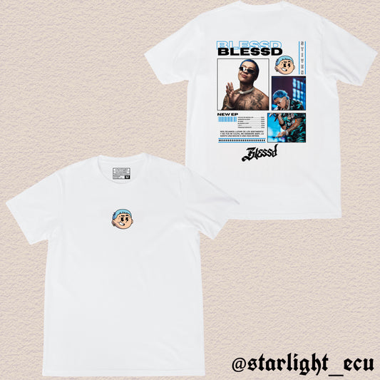 Camiseta blanco/negro Blessd