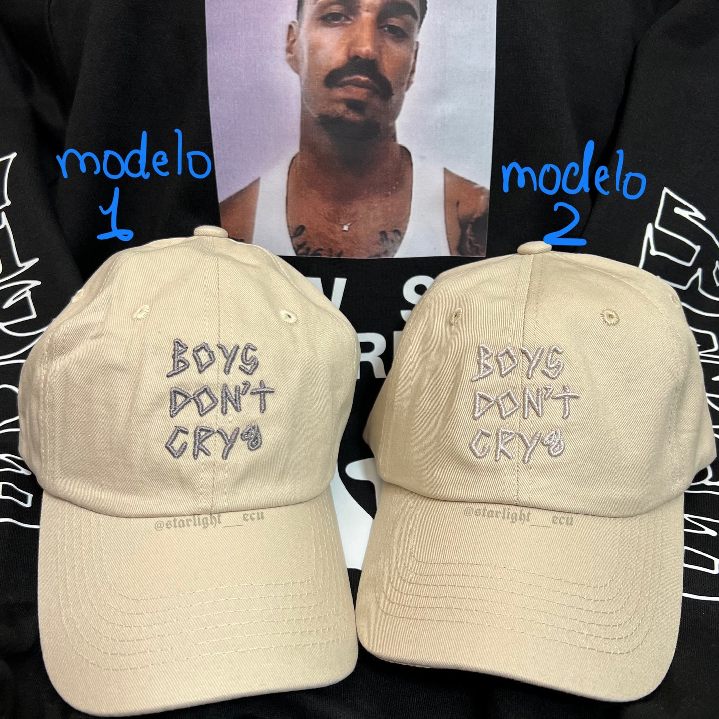 Gorra bordada boys don’t cry