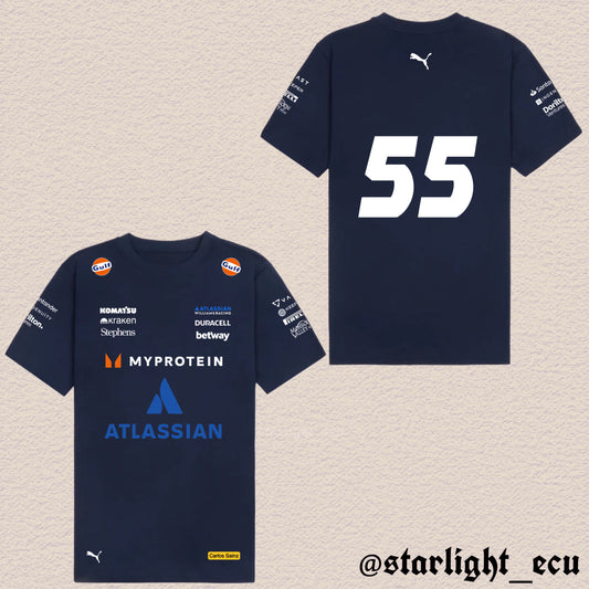 Camiseta Carlos Sainz 55 Williams racing