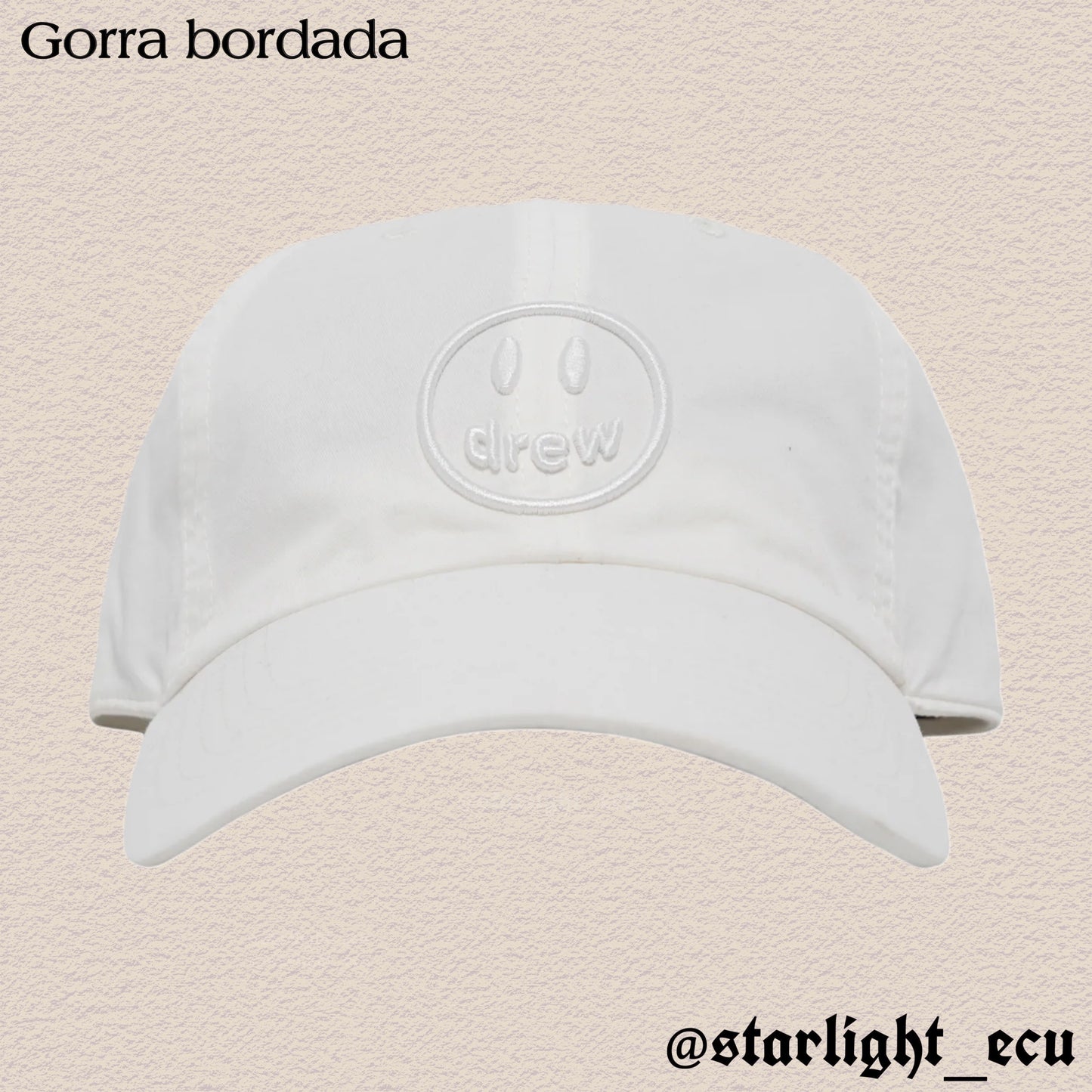 Gorra bordada drew
