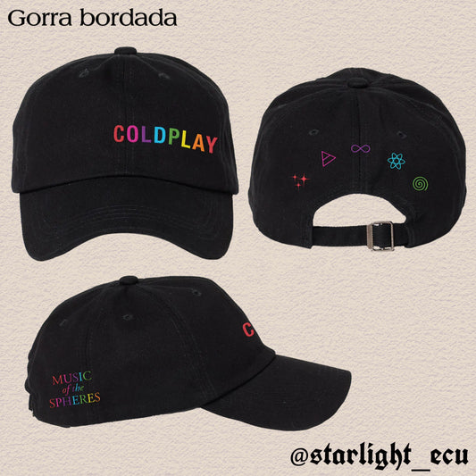 Gorra bordada music of the spheres Coldplay