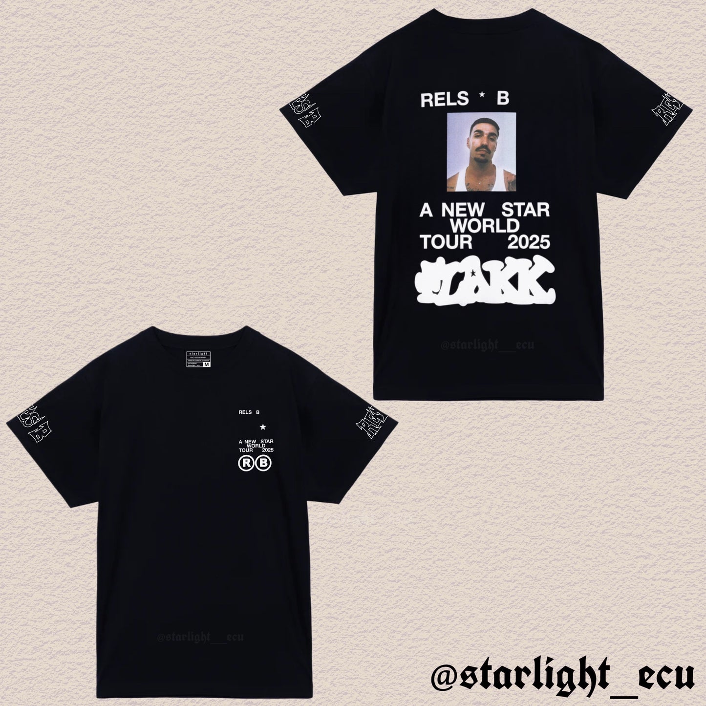 Camiseta a new star world tour 2025 rels b