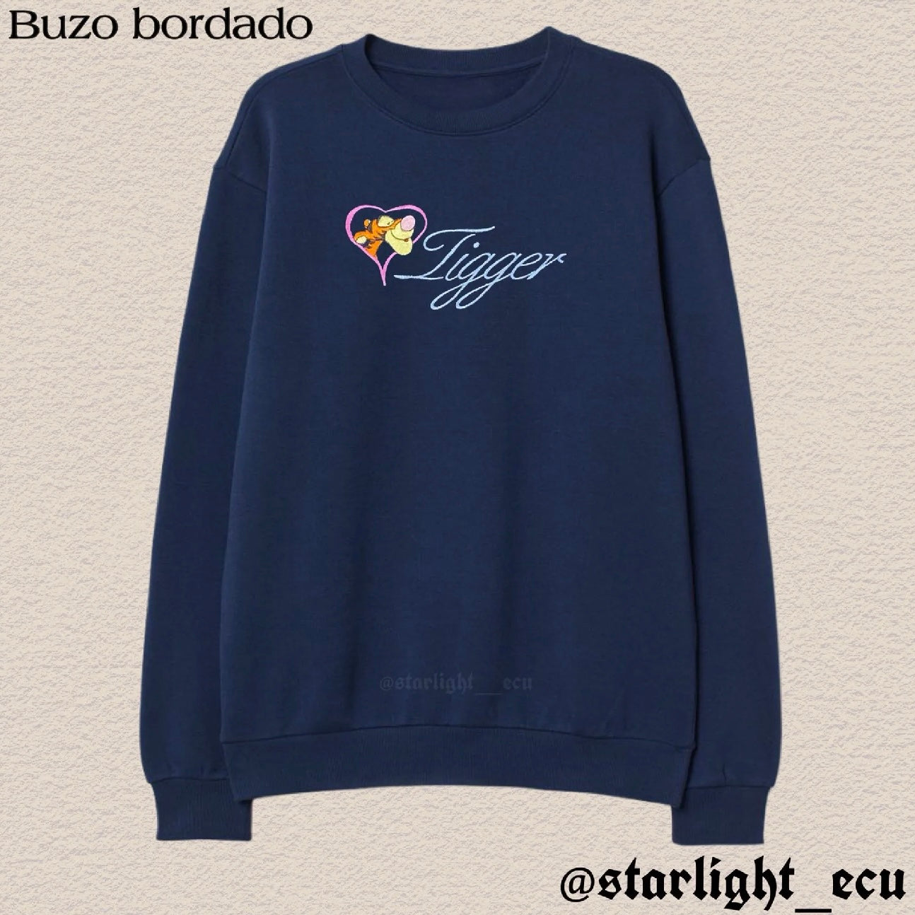 Buzo bordado tigger