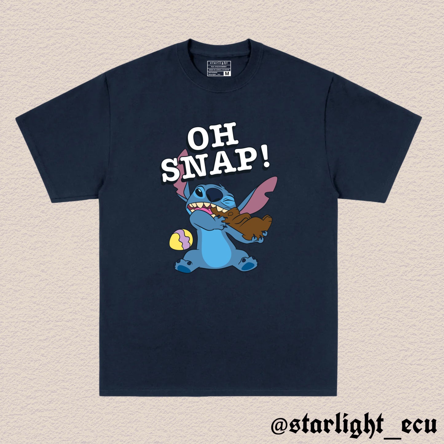 Camiseta oh snap stitch