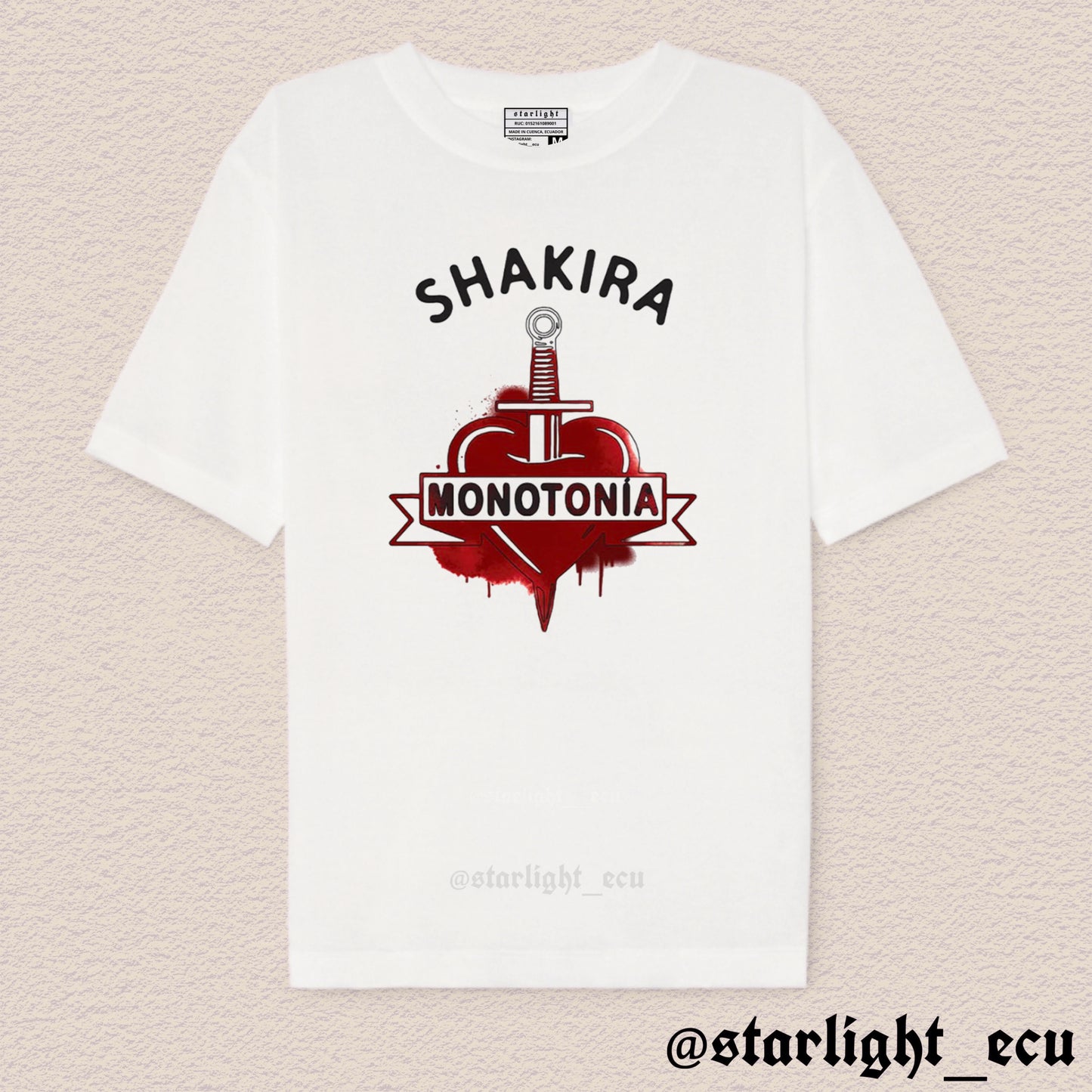 Camiseta monotonía