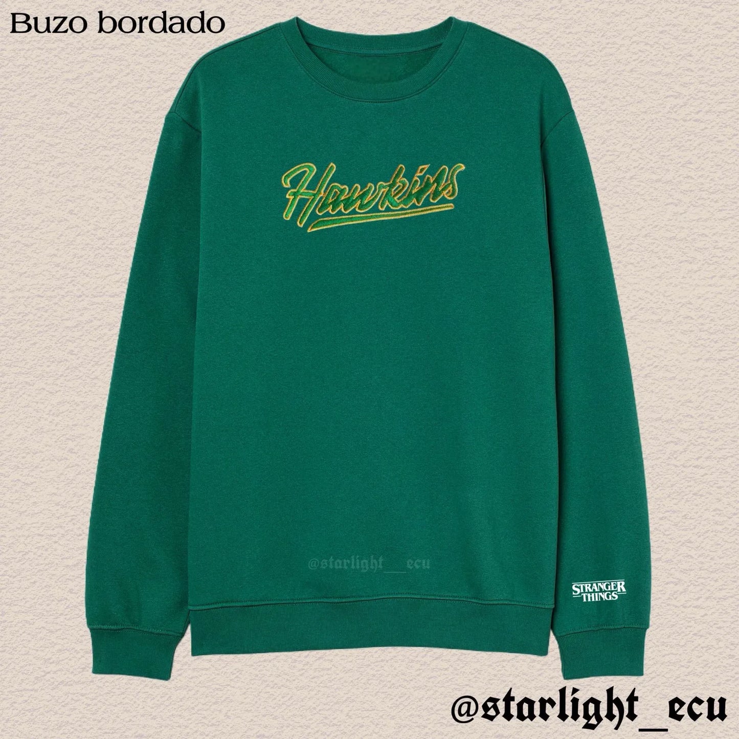 Buzo bordado Hawkins