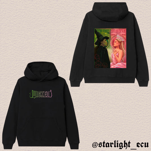 Hoodie wicked Elphaba & Glinda