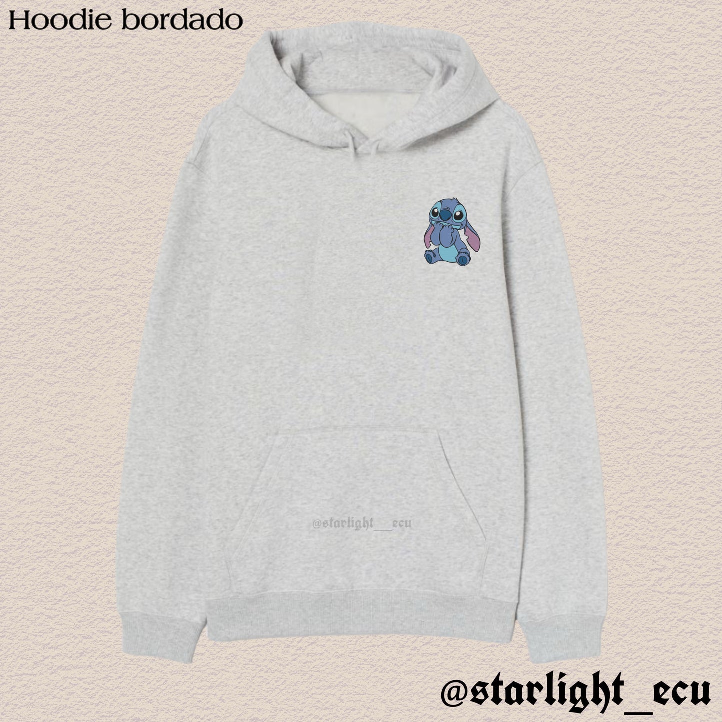 Hoodie bordado stitch