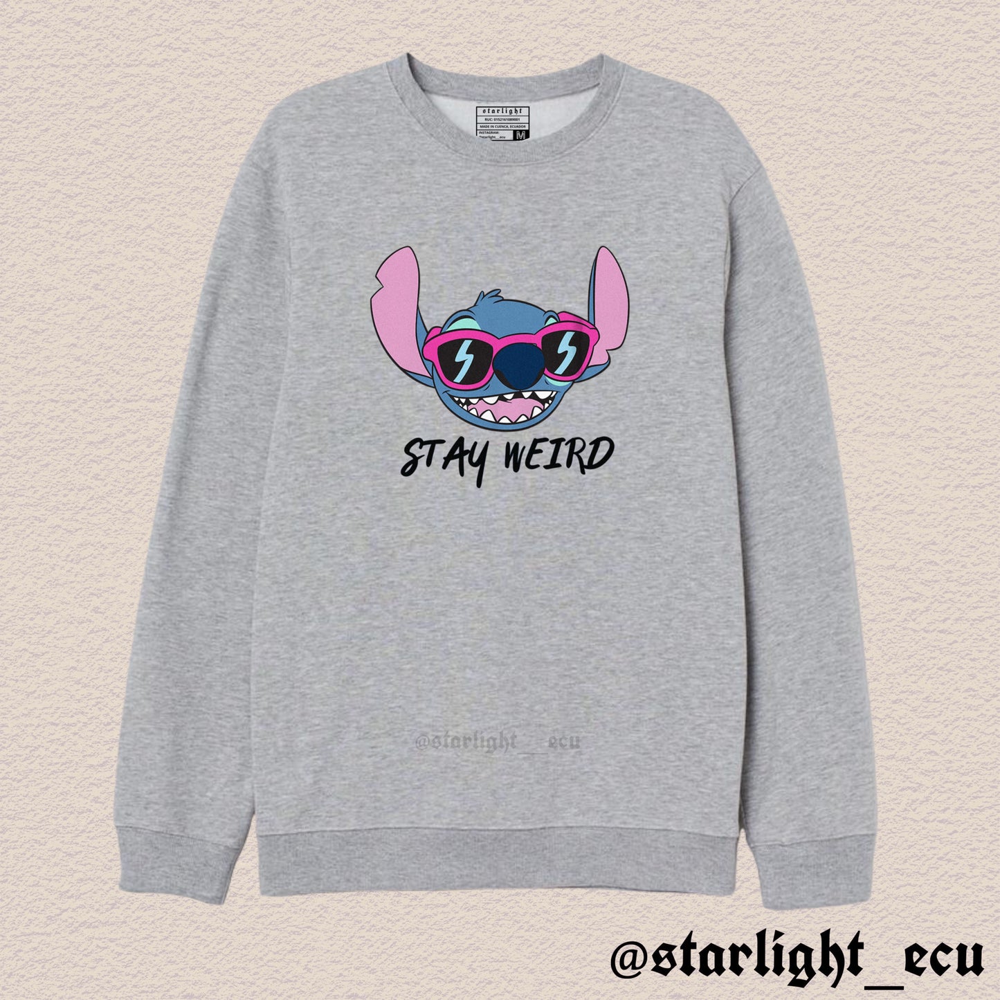 Buzo stay weird stitch