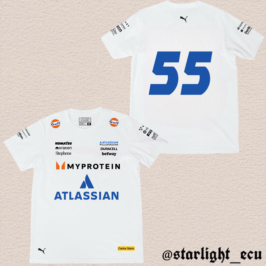 Camiseta Carlos Sainz 55 Williams racing