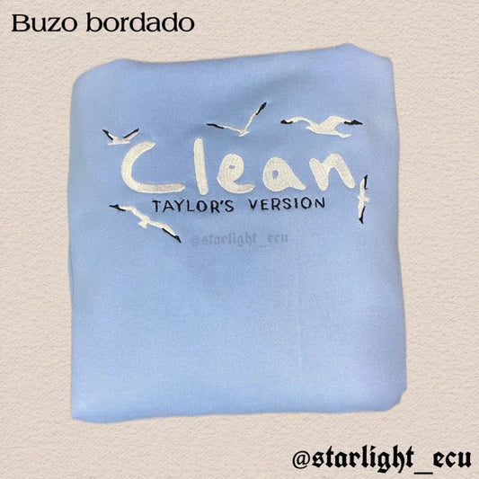 Buzo bordado clean tv