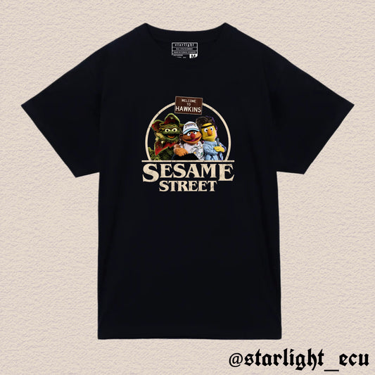Camiseta sesame street stranger things
